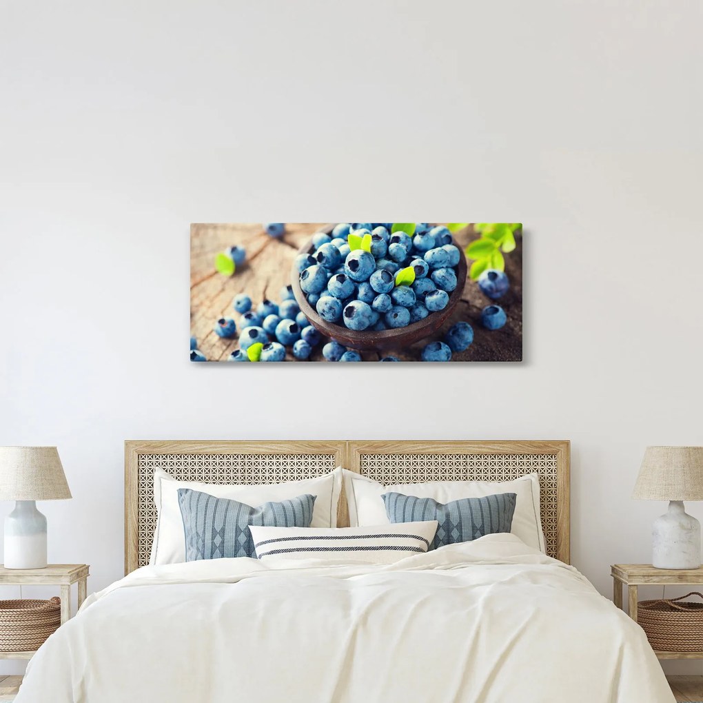Obraz - Čučoriedky (120x50 cm)
