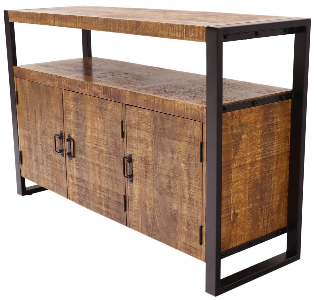 furniture-nabytek.cz - Rustikálna komoda z mangového dreva 140x90x45