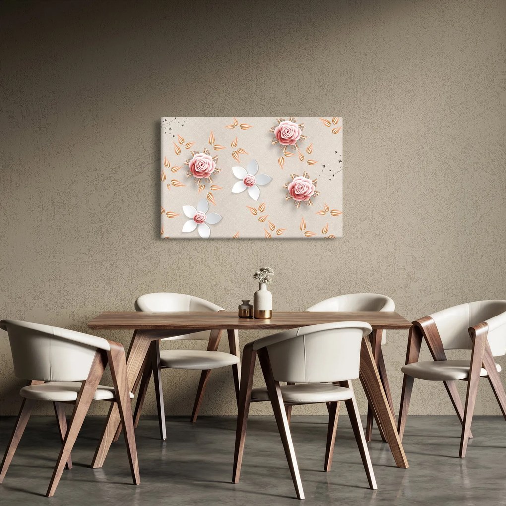 Obraz - Kvety ruží (90x60 cm)