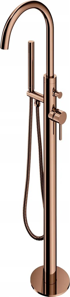 Voľne Stojaca Podlahová Vaňová Batéria, Medená