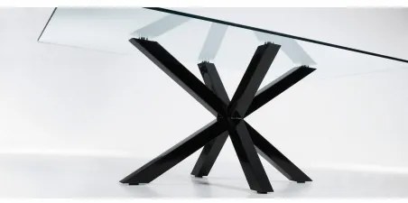 ARGO BLACK GLASS stôl 160 x 90 cm