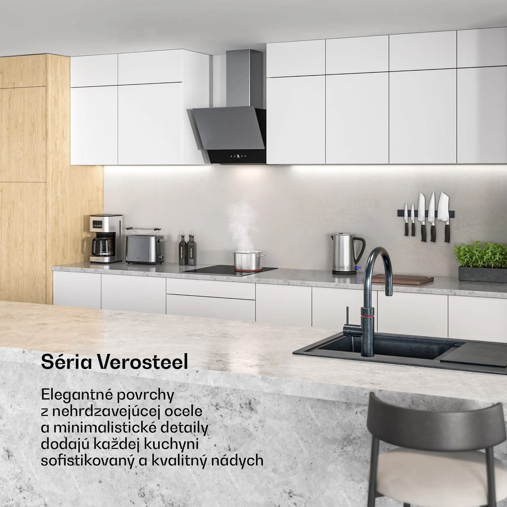 Klarstein Verosteel sklokeramická varná doska | 3 zóny | Minimalistická, Výkonná | 5000 W | 45 cm