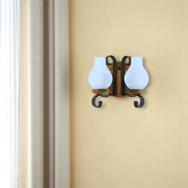 Brilagi - Nástenné svietidlo ROATA APLICA 2xE14/40W/230V buk