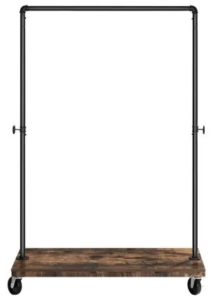 Mobilný stojanový vešiak LINEA hnedá/čierna