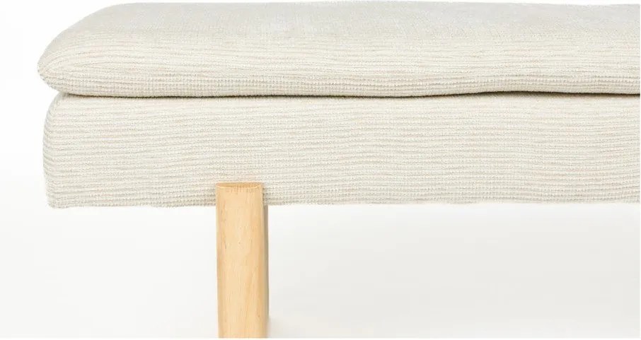 Krémová polstrovaná lavica Jappo – White Label