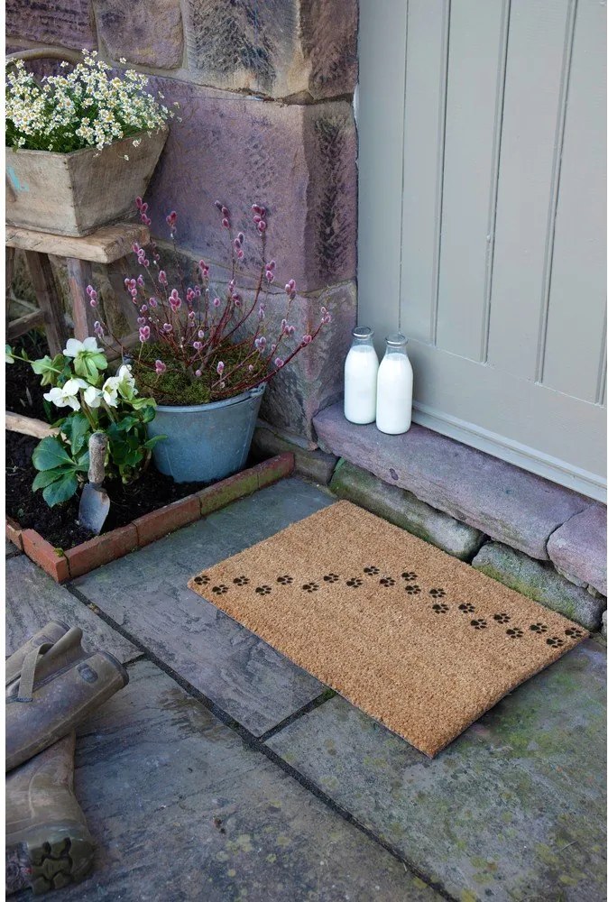 Rohožka z kokosového vlákna 40x60 cm Paw Prints – Artsy Doormats