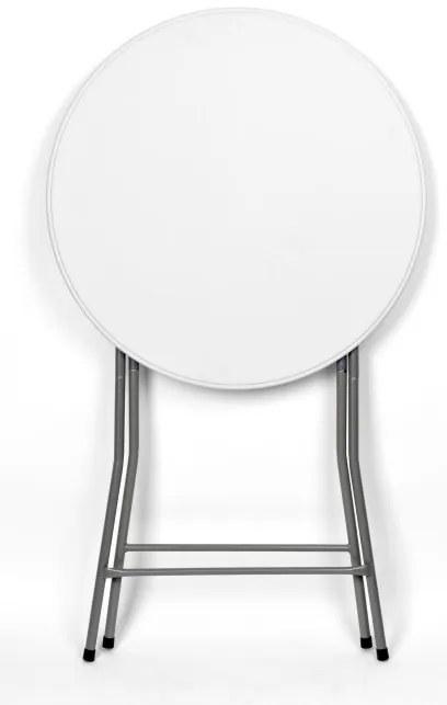 Skladací stolík GALA 80 cm biely