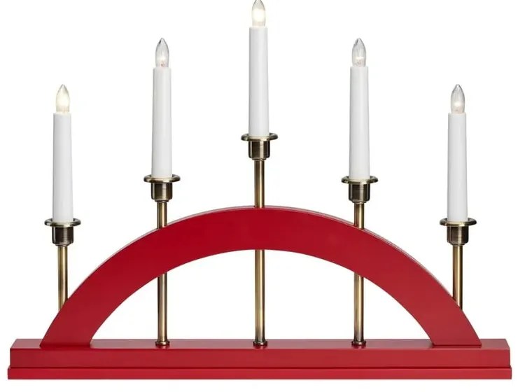 Červená vianočná svetelná dekorácia Bridge – Markslöjd