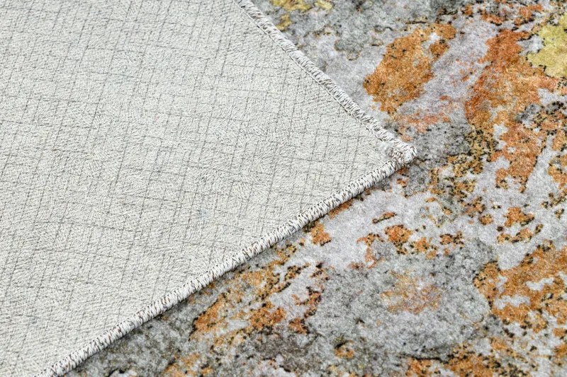 Dywany Łuszczów, Kusový koberec Miro 51463.802 Abstraction grey/gold, 120x170, viacfarebná, kuchyňa