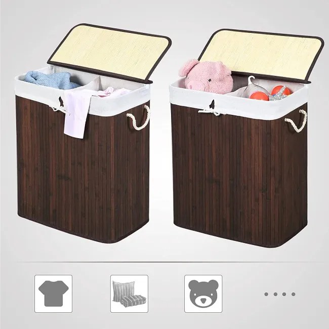 Bambusový kôš na bielizeň 100l LCB72Z