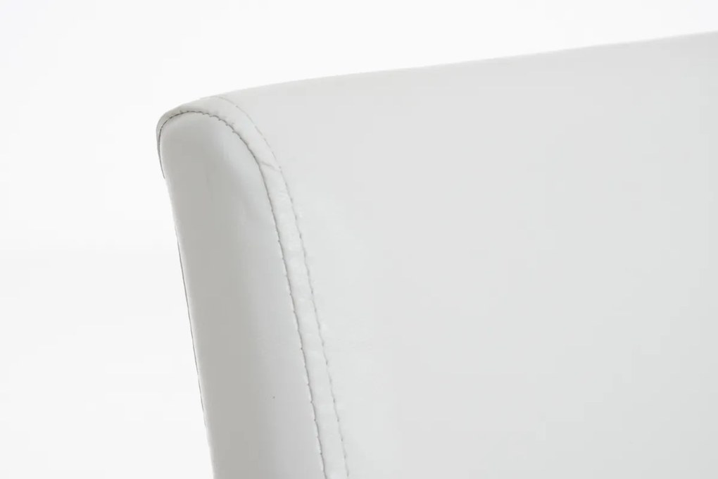 Jedálenská stolička Inn, nohy tmavo hnedé - Biela