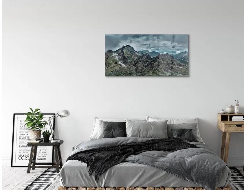 Sklenený obraz salašnícky skale 125x50 cm