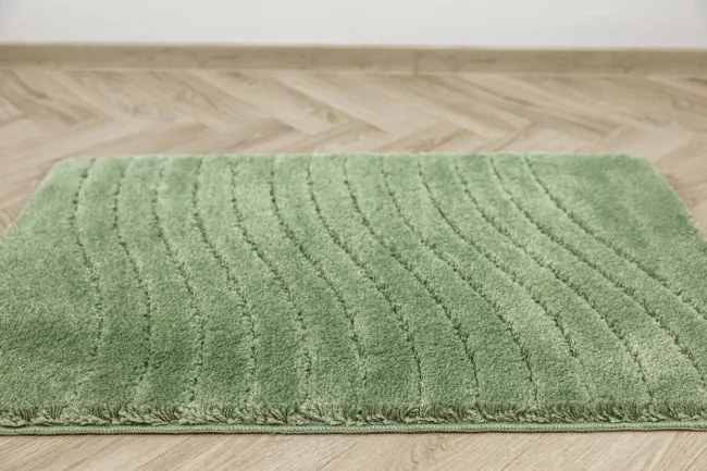 Kúpeľňový koberček Sara Sage zelený Fale