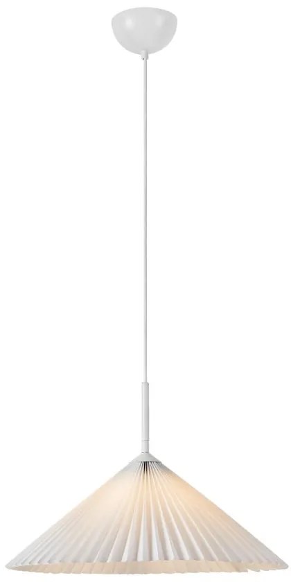 Biele závesné svietidlo ø 50 cm Plisado – Markslöjd