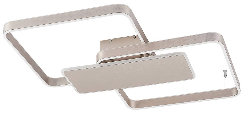 Lucande Kadira stropné LED 80 cm nikel