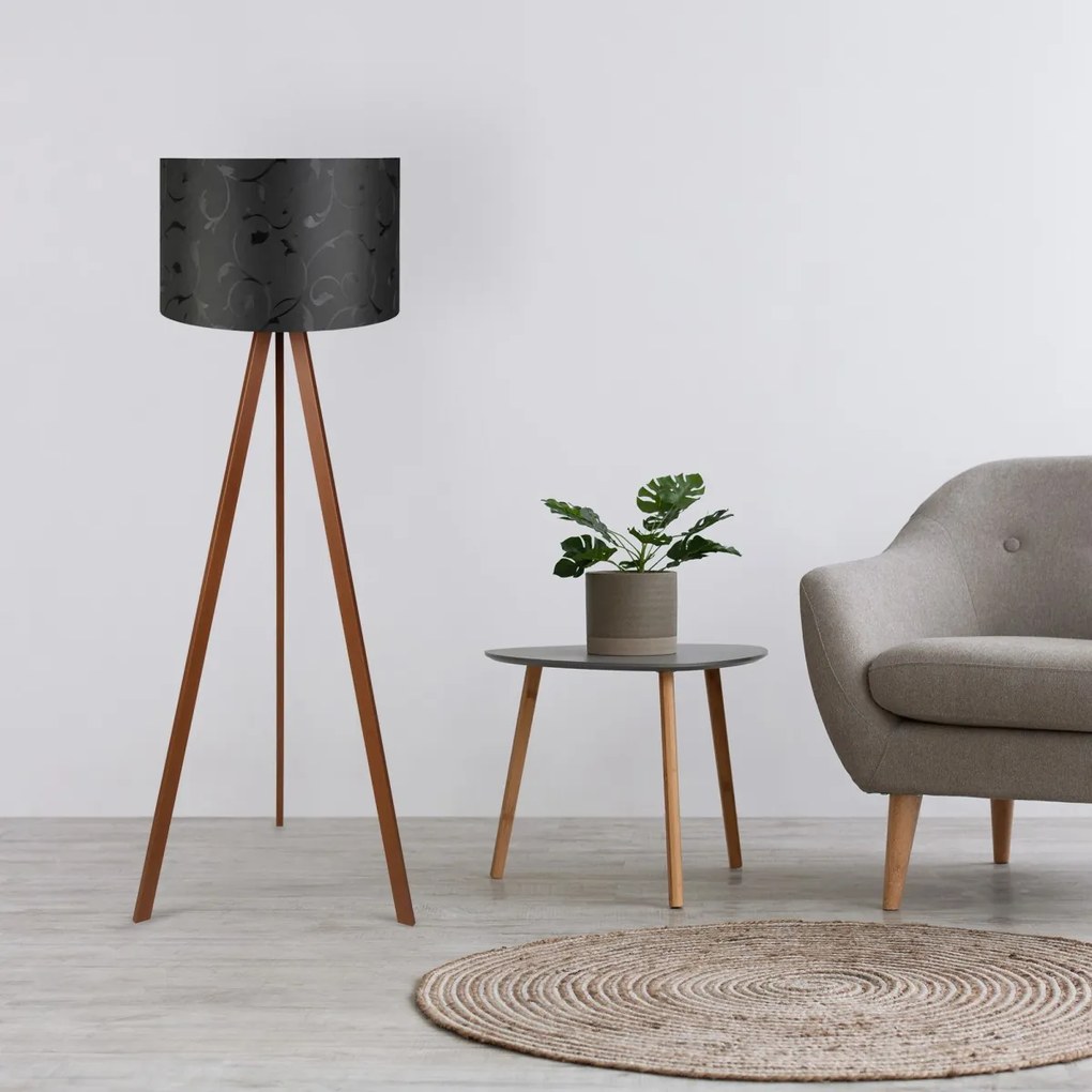 Stojacia lampa AYD I 140 cm čierna