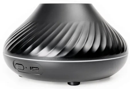 LED RGB Aróma difúzor s imitáciou plameňa LED/6,5W/5V 130ml čierna