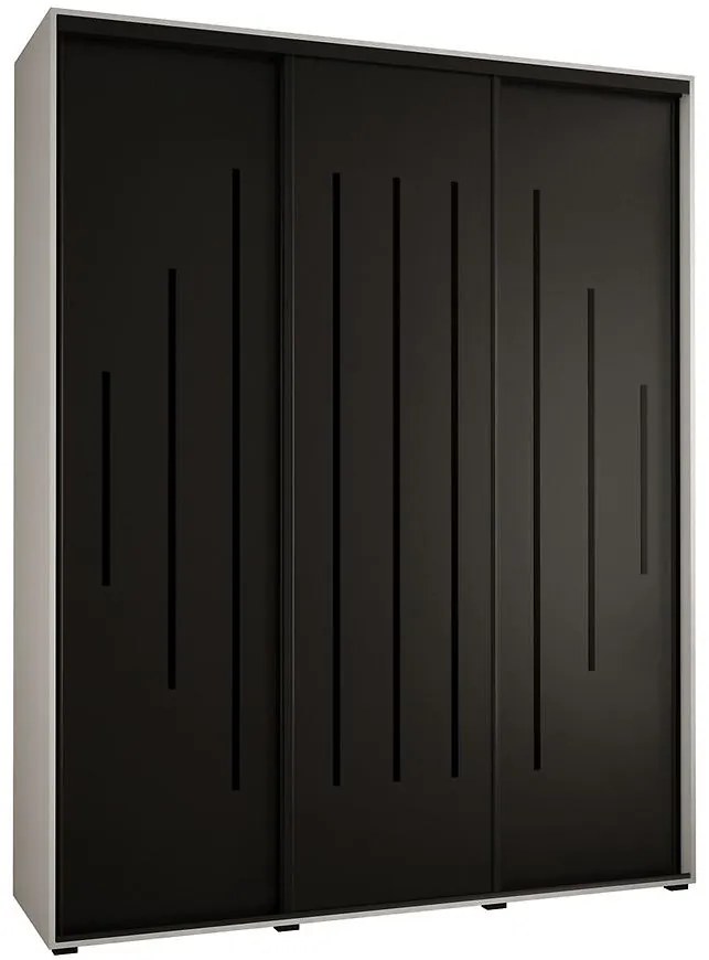 Skriňa 45 Canaris 12 200 biela/čierna/čierna