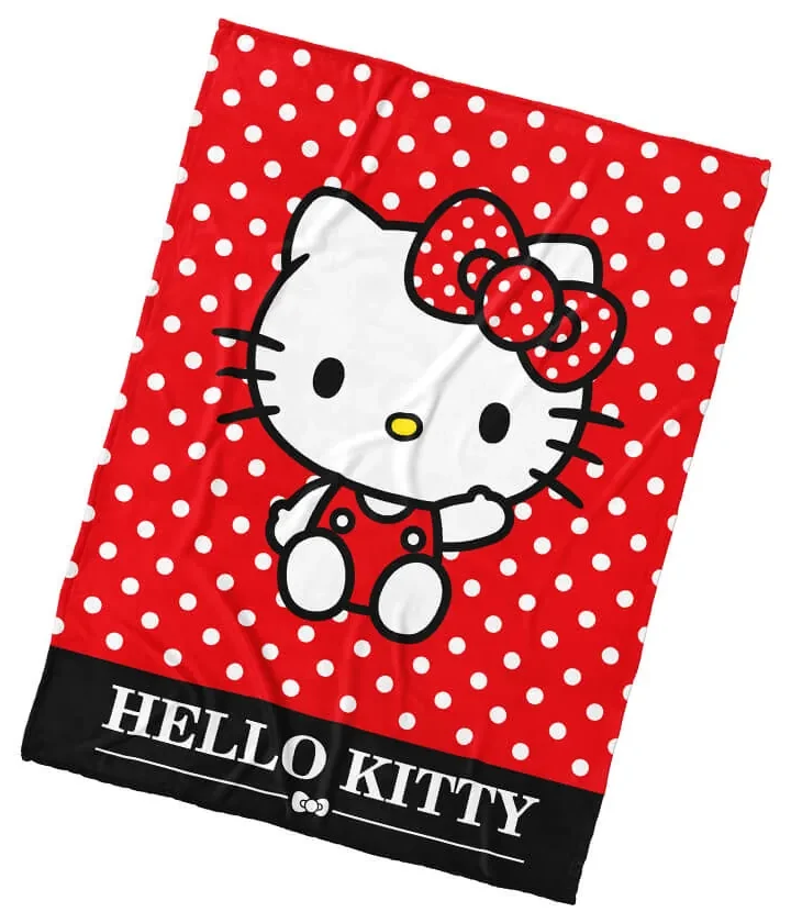 Detská deka Hello Kitty Red