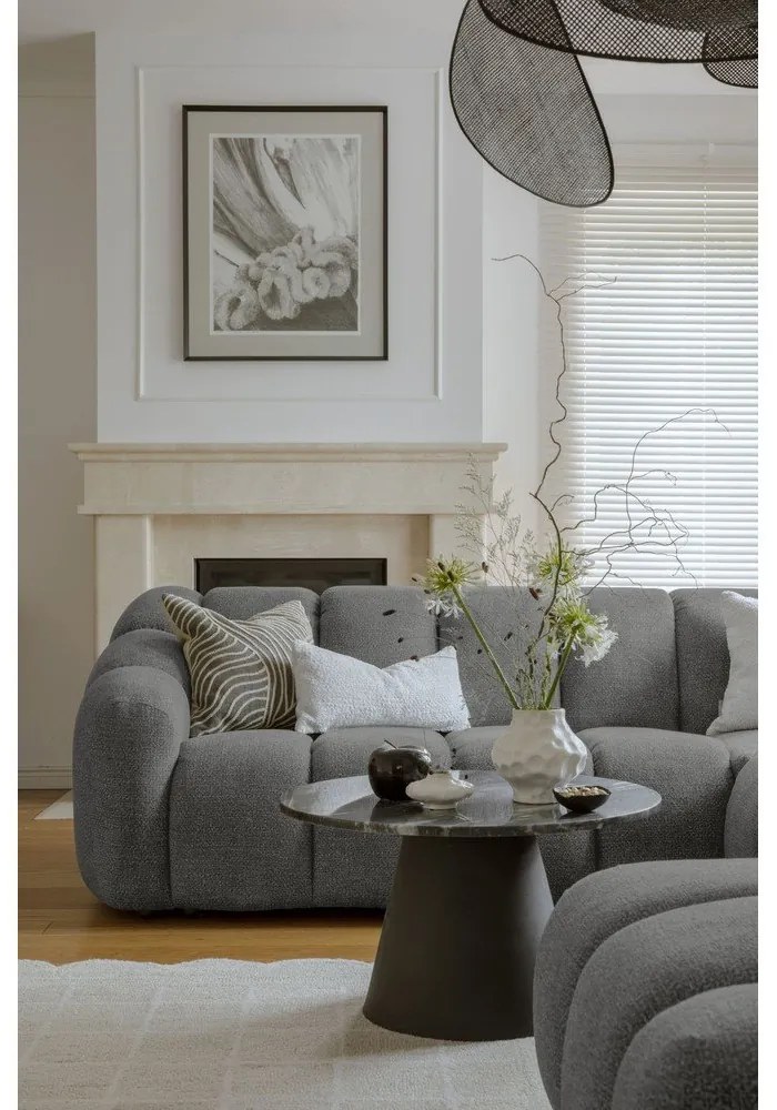 Sivá rohová pohovka (ľavý roh/do tvaru "U") Shell – Miuform