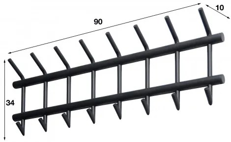 Vešiak 40-32 2x8 Hooks - Komfort-nábytok