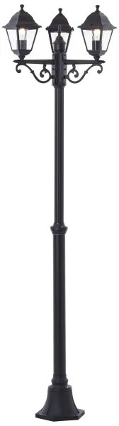 Brilliant - Vonkajšia lampa NISSIE 3xE27/60W/230V IP44 čierna