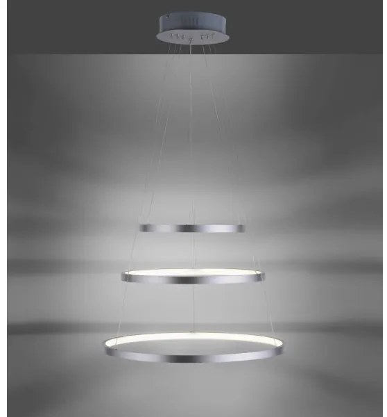 LED Stmievateľný luster na lanku CIRCLE 1xLED/15W/230V + LED/20W + LED/25W