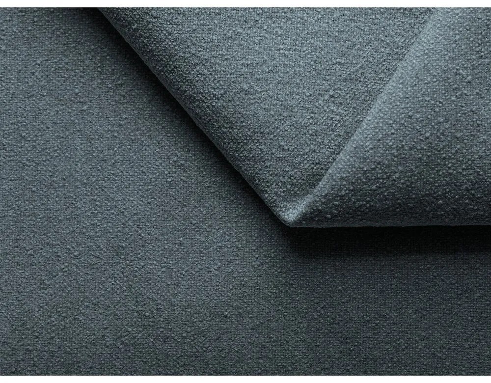 Modrá čalúnená dvojlôžková posteľ s úložným priestorom s roštom 180x200 cm Kiana – Makamii