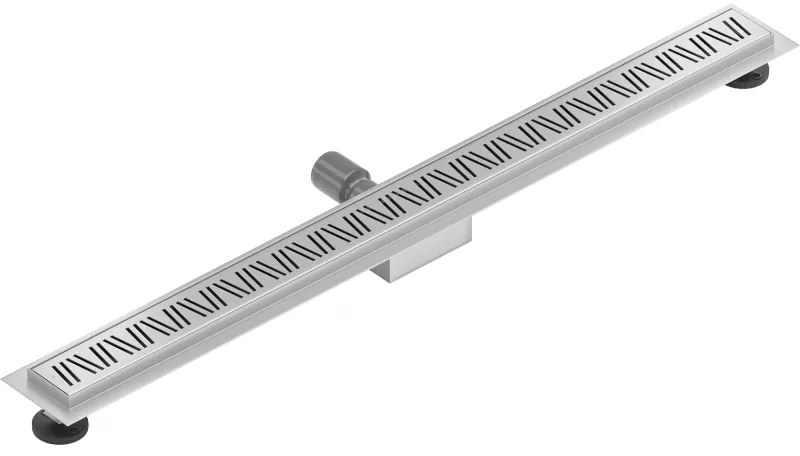 Mexen Flat nerezový sprchový žľab 80 cm vzor M22, 1029080-15
