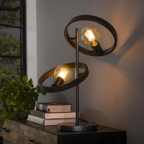 Stolová lampa 84-00 Hover 2L Charcoal  - Komfort-nábytok