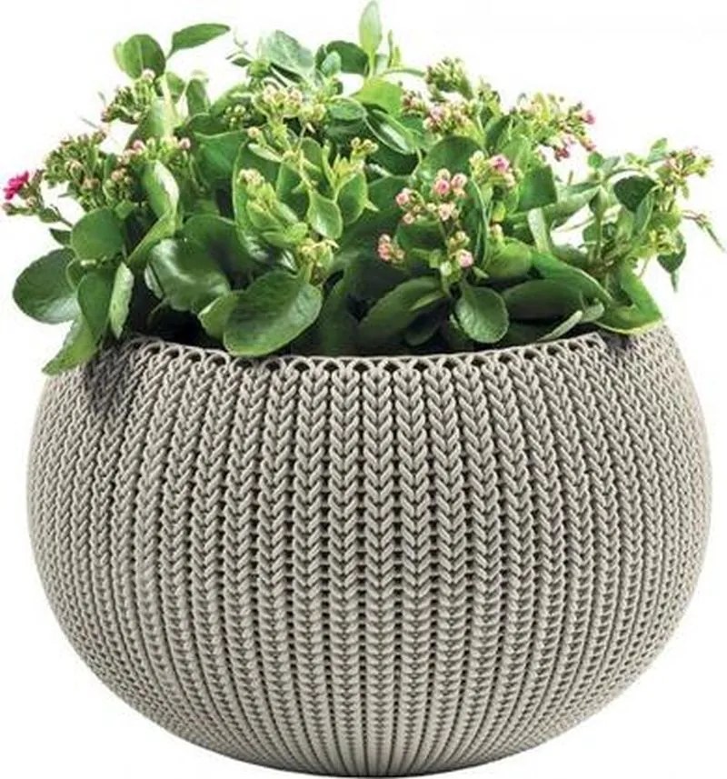 KETER COZIES M Závesný kvetináč, 36 x 36 x 22,5 cm, piesková 17202379