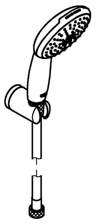 GROHE 279502431 - Sprchový set VITALIO START 110, 110 mm, čierny