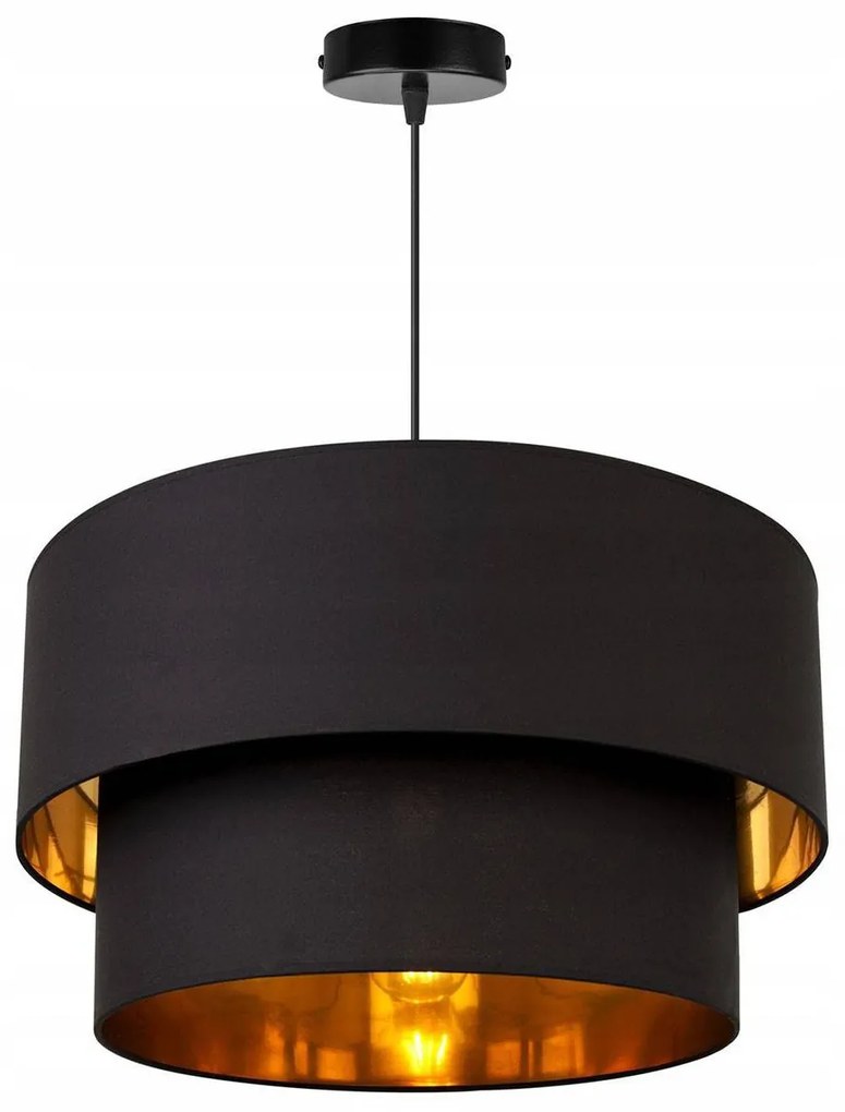 Závesné svietidlo Mediolan, 1x textilné tienidlo (výber zo 6 farieb), (výber z 3 farieb konštrukcie), (fi 45cm), g