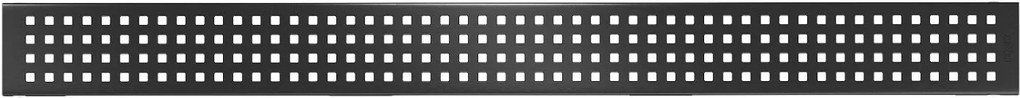 Sprchový žľab maxmax SQUARES BLACK - čierny