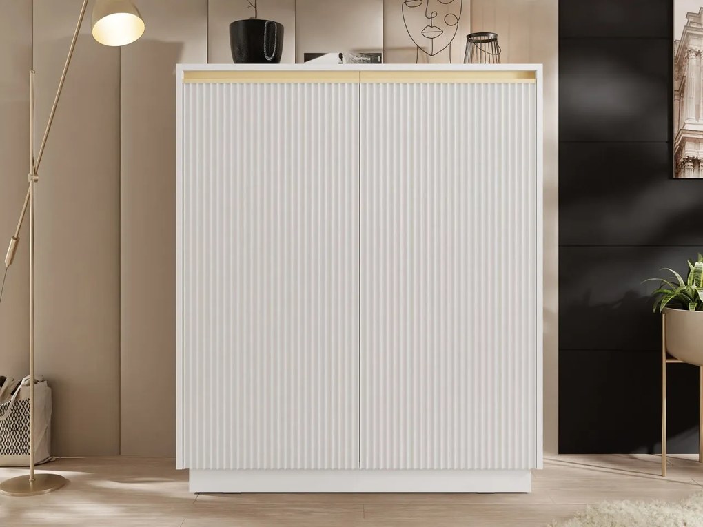 Skrinka Roleno KW104, Farby:: čierna / čierna + zlatá