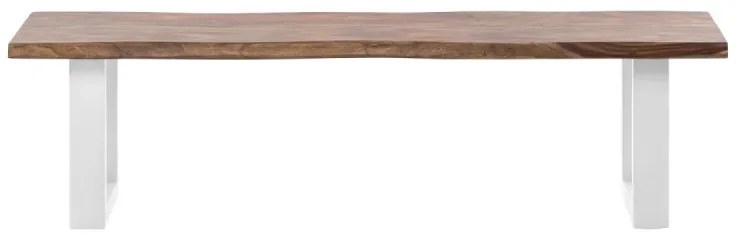 furniture-nabytek.cz - Masívna lavička Bullwer z palisandrového dreva, lakovaná, hnedá – 190×40 cm