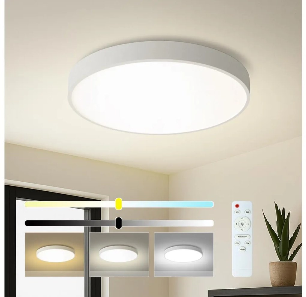 Brilagi - LED stmievateľné svietidlo POOL LED/60W/230V 3000-6000K priemer 60 cm biela + diaľkové ovládanie