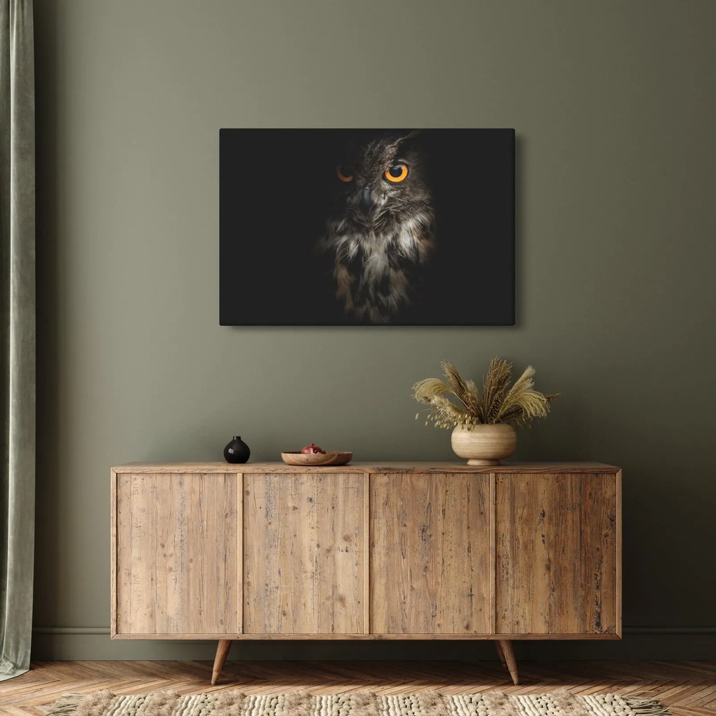Obraz sovy (90x60 cm)