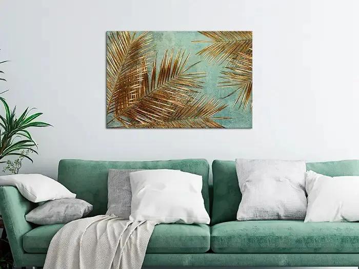 Obraz - Sunny Palm Trees (1 Part) Wide Veľkosť: 30x20, Verzia: Na talianskom plátne