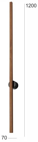 Brilagi - LED Nástenné svietidlo WOODY LINE LED/12W/230V 120 cm dub čerešňa