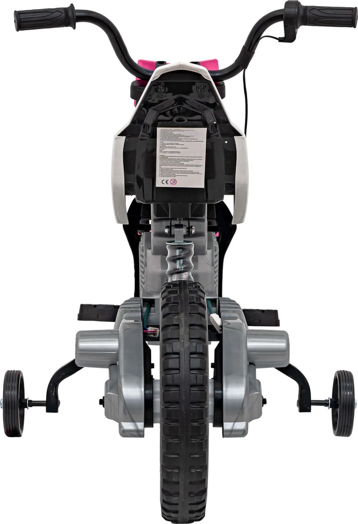 Ramiz Detská motorka na batérie PANTONE 361C Ružová + Audio panel + Pomalý štart + Kolesá EVA