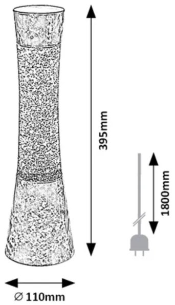 Rabalux 7026 - Lávová lampa MINKA 1xGY6,35/20W/230V modrá