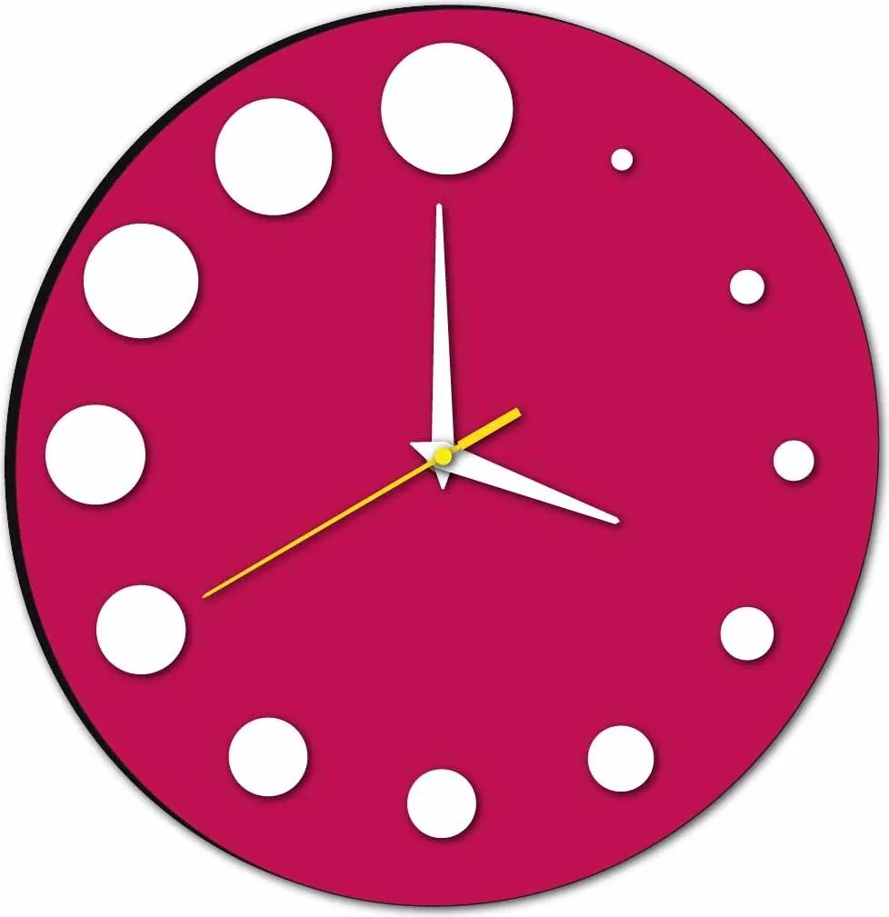 Nástenné hodiny do kuchyne okrúhle | HANZREFT: Čierna Ral 9005 Čierne ručičky 30 cm 3052-13263 X0030-3D HEU-