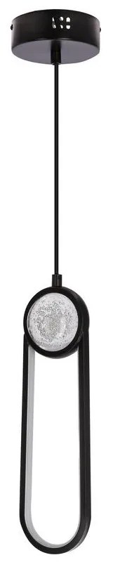 LED Luster na lanku LACRIMA LED/15W/230V 3000K čierna