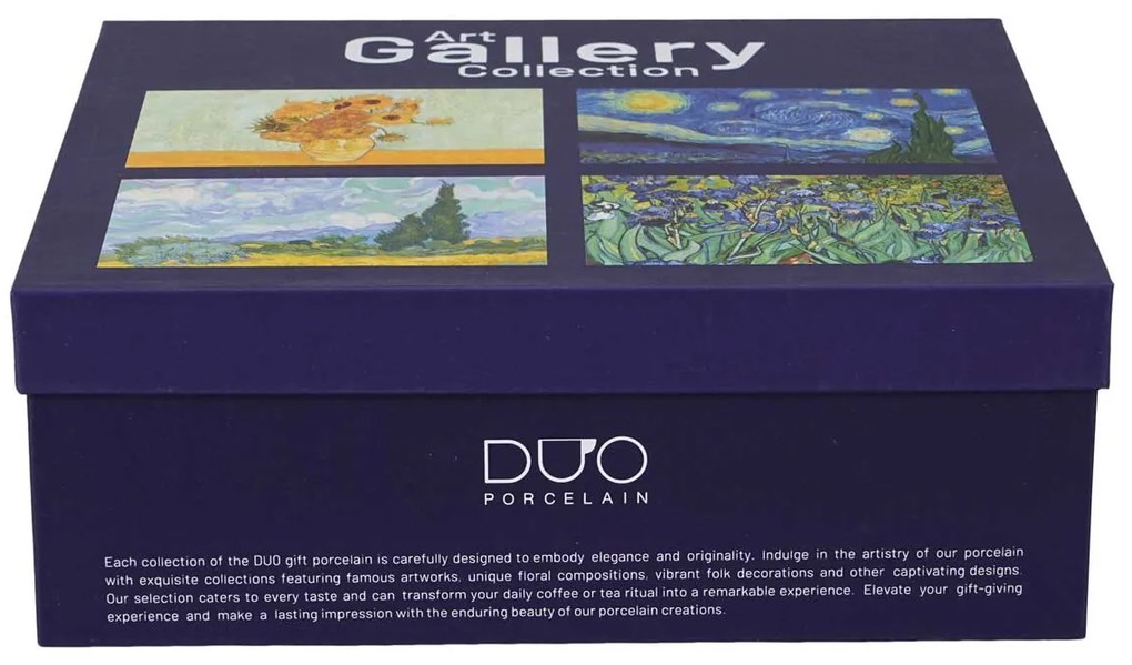 Porcelánový hrnček Van Gogh 350 ml sada 4ks