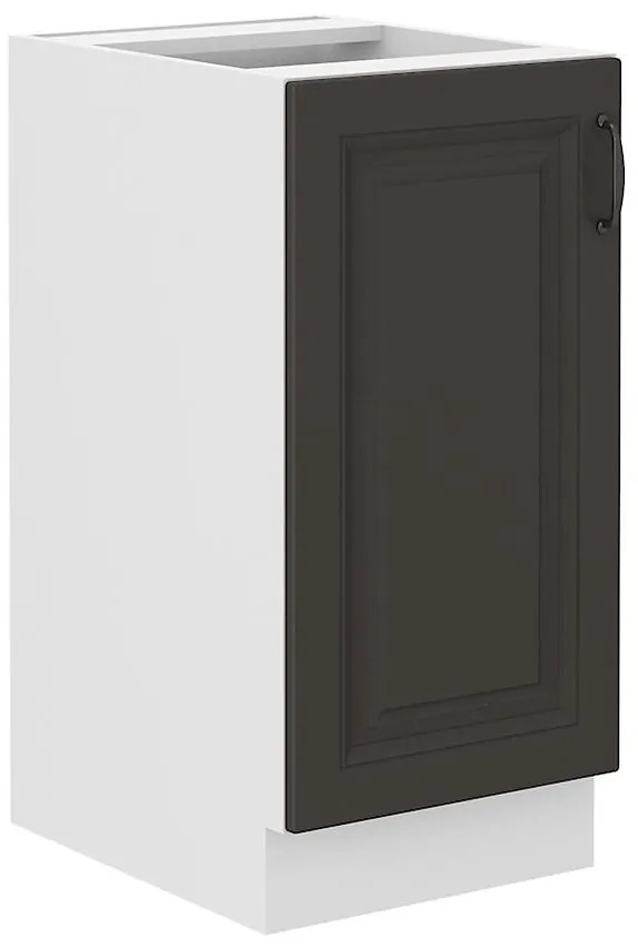 Kuchynská skrinka STILO grafit mat/biely 40d 1f bb
