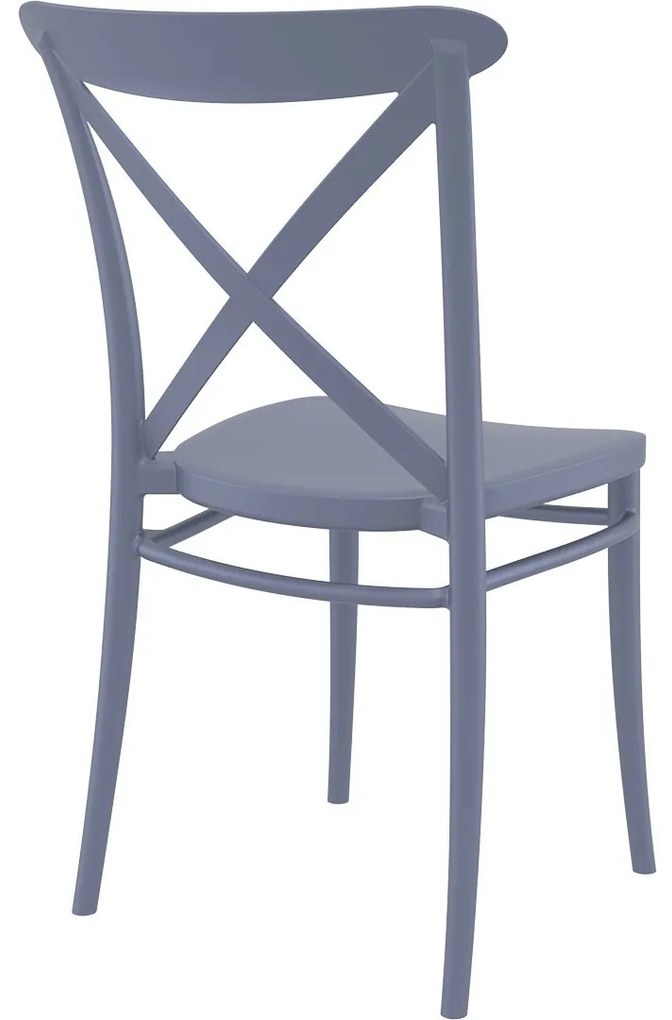 CROSS záhradná stolička bez podrúčok dark grey