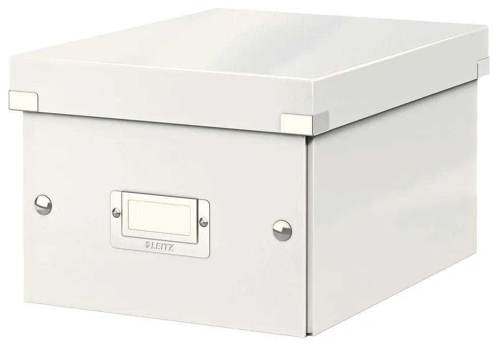 Biely kartónový úložný box s vekom 22x28x16 cm Click&amp;Store – Leitz