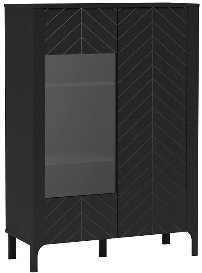 Vitrína Malumi M3 čierna