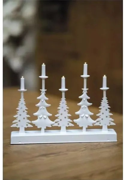 LED Vianočný svietnik LED/2xAA biela